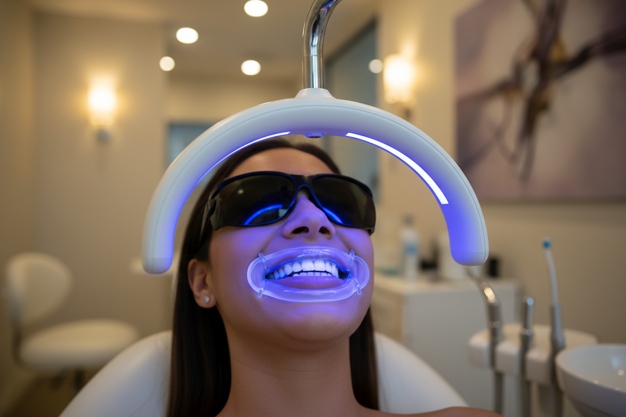 change it for someone getting a teeth whitening treatment