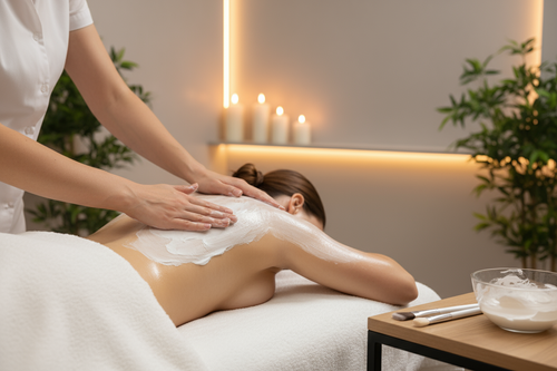 generate an image of a back facial