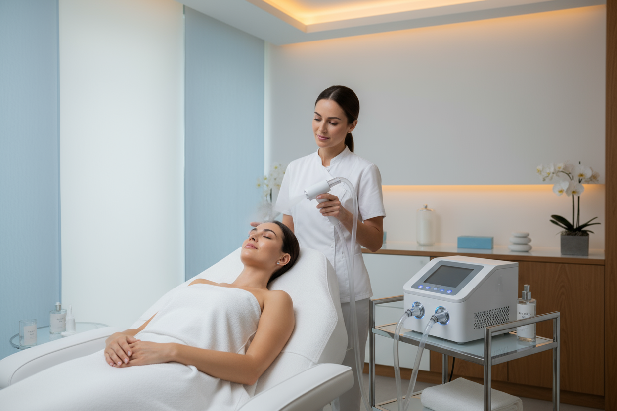 Oxygen Infusion Facial treatment